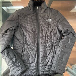 The North Face black puffer jacket
